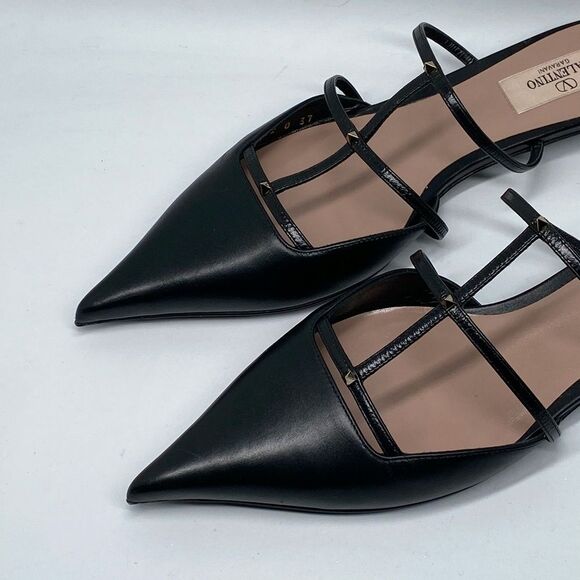 Valentino Garavani Rockstud Wispy Calfskin Mules size 37 - Picture 6 of 14